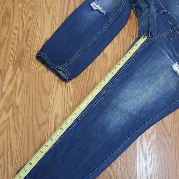 Distressed overalls blue spice 7 - Picture 9 of 10